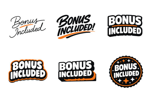 Bold bonus included designs in various styles and colors