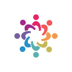 global community logo icon symbol of community , teamwork , family , and business group . Vector illustration