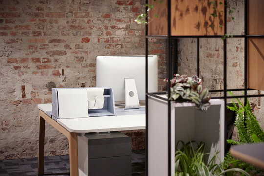 Interior of a modern industrial style loft office