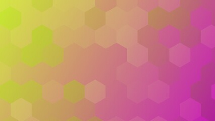Fototapeta premium Vibrant Pink and Green Hexagonal Gradient Abstract Background