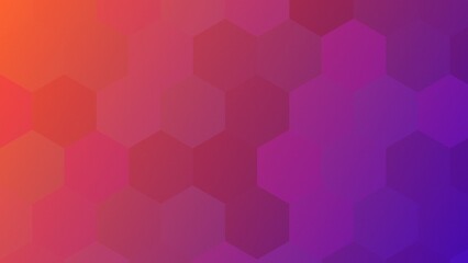 Fototapeta premium Vibrant Hexagonal Low Poly Gradient Abstract Background Texture