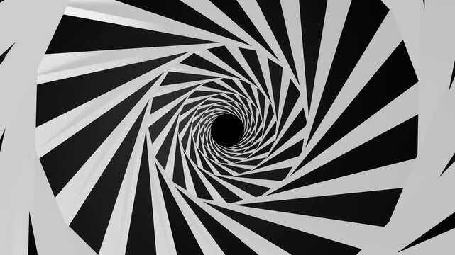 Abstract spiral tunnel motion background
