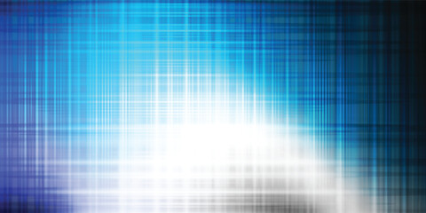 Creative blue ribbed pattern with reflective chrome texture, speed motion effect, neon vintage aesthetic, blue modern design