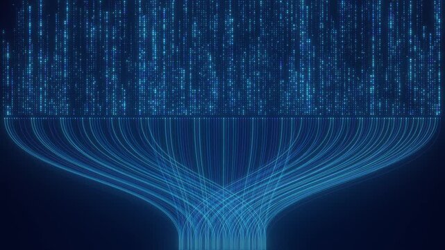 Abstract Neural Network Architecture Visualization, Connected Nodes and Data Flow Lines, Big Data AI Machine Learning Algorithm System, Digital Technology Background, Artificial Intelligence Concept