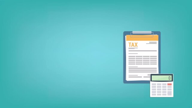 tax form and calculator with the word tax free