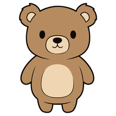Cute Adorable Brown Baby Bear