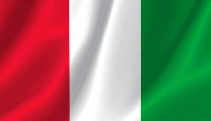 Obraz premium Waving Flag of Italy