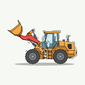 Yellow Front End Loader