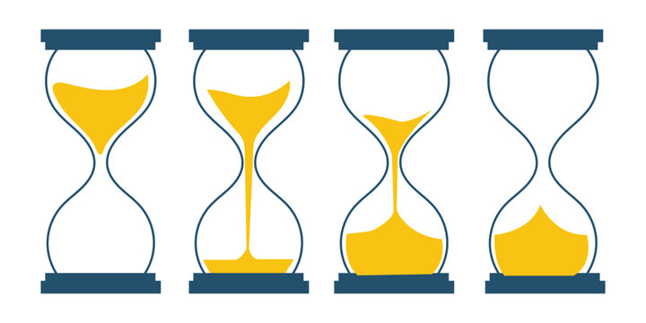 sand clock icon isolated on transparent background. Modern and editable sand clock icon. Simple icons vector illustration.