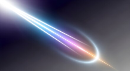 Vibrant light trails create dynamic abstract background