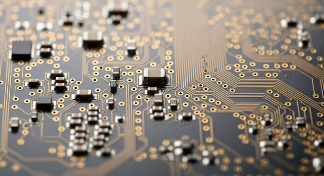 Circuit Board Technology: Electronics Components, Motherboard, PCB, Integrated Circuits, High-Tech Engineering
