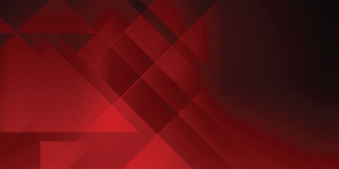 Red Geometric Abstract Background With Dark Gradient, Diagonal Lines, And Modern Texture eps10