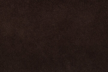 Fototapeta premium Dark Brown Suede Leather Texture Background