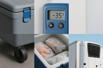 Efficient cold storage solutions with adjustable temperature control showcasing easy mobility and modern design aesthetics enhancing food preservation techniques