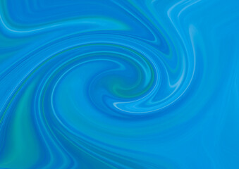 青を基調とした流動的な渦