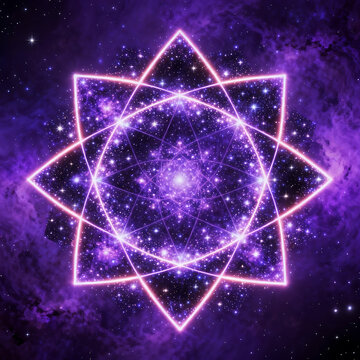 Mandala Made of Stars and Light