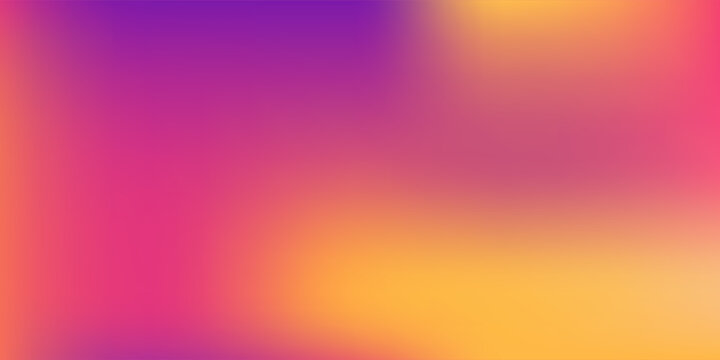 Autumn abstract gradient background with warm orange and pink and violet colors. Vector background