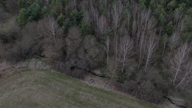 Aerial video as a part of infrared thermal visualization. Conceptual demonstration of thermal drone technology for search and rescue training purposes. Series T2