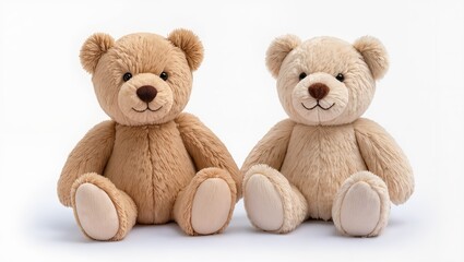Fototapeta premium two teddy bears isolated