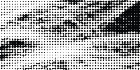 Halftone dotted abstract background. Grain gradient texture background with dots. Noise Stipple pointillism pattern. Sand, grain, grunge stipple effect. Abstract texture, vector illustration. modern