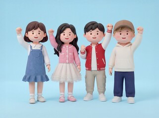 Fototapeta premium Happy school life 