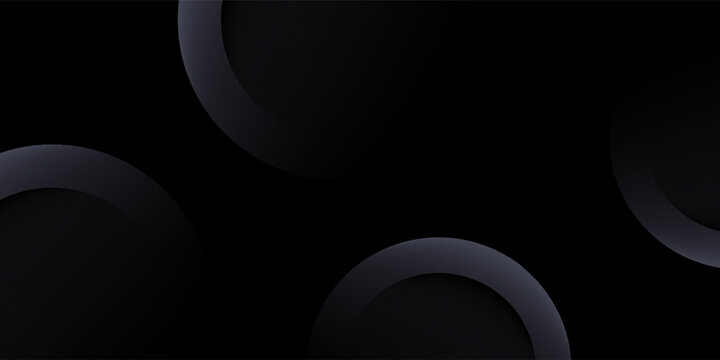 Black premium abstract background with luxury gradient geometric elements. Rich background for exclusive design.