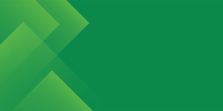 Green abstract background with geometric shapes gradient color for presentation design. Suit for business, corporate, institution, conference, party, festive, seminar, and talks.