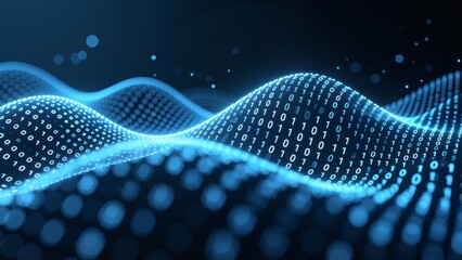 Digital binary wave pattern