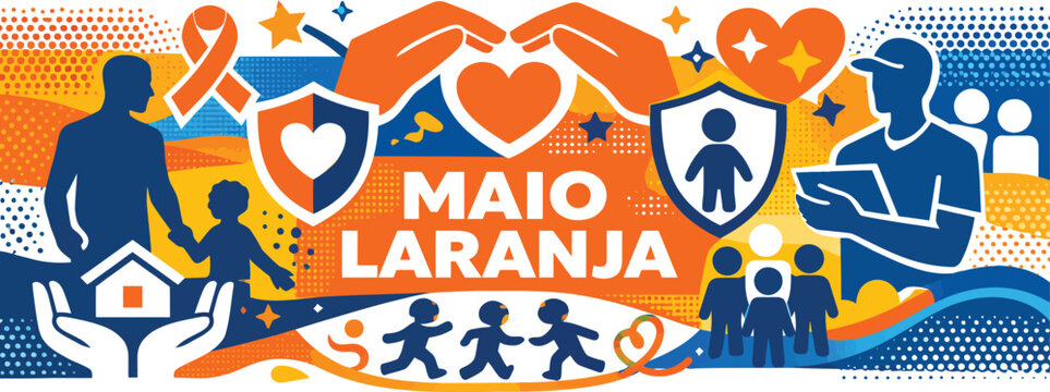 Maio Laranja Child Protection Awareness Design