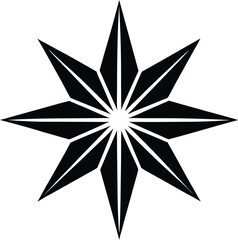 Fototapeta premium black star icon