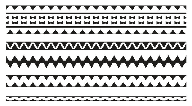 Seamless ethnic pattern in black and white color. Azte tribal vector design, vector illustration.