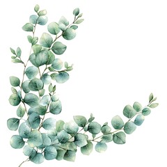 Eucalyptus Elegance: A delicate composition showcasing the serene beauty of eucalyptus leaves, their silvery-green hues adding a touch of nature's grace.