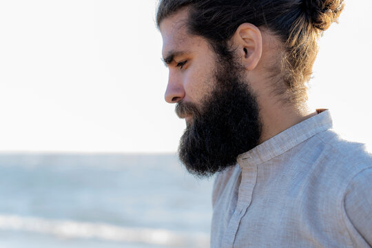Portrait of a young amn at the sea