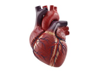 Three dimensional anatomical model illustrates the major structures of the human cardiopulmonary organ