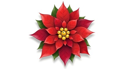 red poinsettia flower