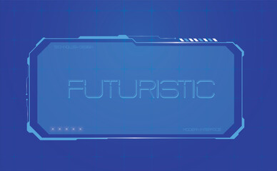 Minimal Futuristic HUD Interface Panel for Technology Screens