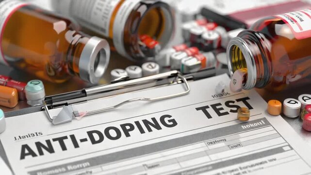 Anti-doping test for athletes.