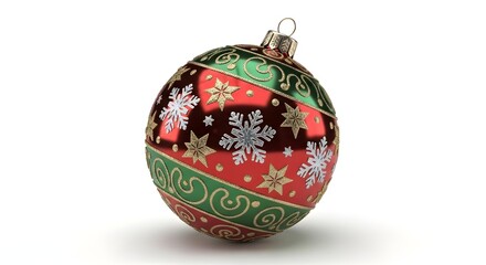 christmas decoration isolated on white