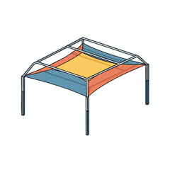 Colorful Outdoor Canopy Structure
