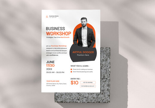Creative Corporate Business Workshop Flyer Template