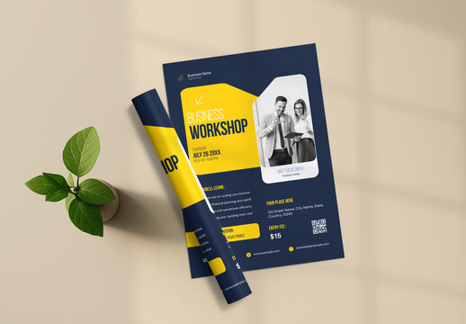 Professional Corporate Business Workshop Event Flyer Template