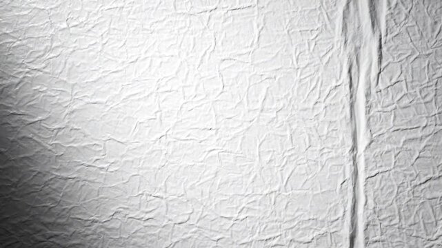 White crumpled paper texture with creases and folds.