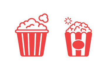 Popcorn brings joy with its colorful lines and a vector icon that features clean, minimalist design, making it suitable for a wide range of industries and situations. It's also included in an icon set