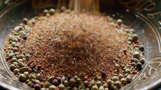 Aromatic Spice Blend in a Decorative Bowl