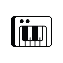 Piano Keys vector icon