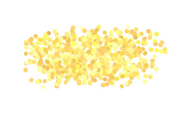 Abstract gold confetti explosion on white background, perfect for celebrations, holidays, events, and festive designs. U © vegefox.com