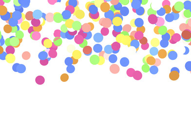 Fototapeta premium Bright confetti background perfect for any festive design, party or event. Celebration and happines
