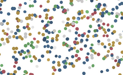 Colorful abstract background with scattered dots on white. Ideal for designs, websites, posters, or