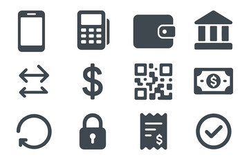 Money receipt circle vector icon symbol bank transfer building icons wallet reader