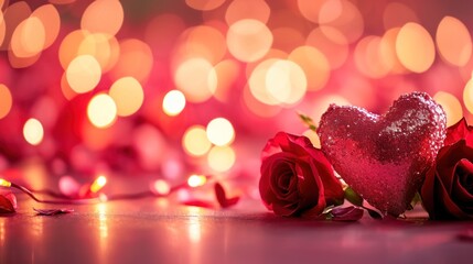 Magic beautuful valentine's day background with copy space